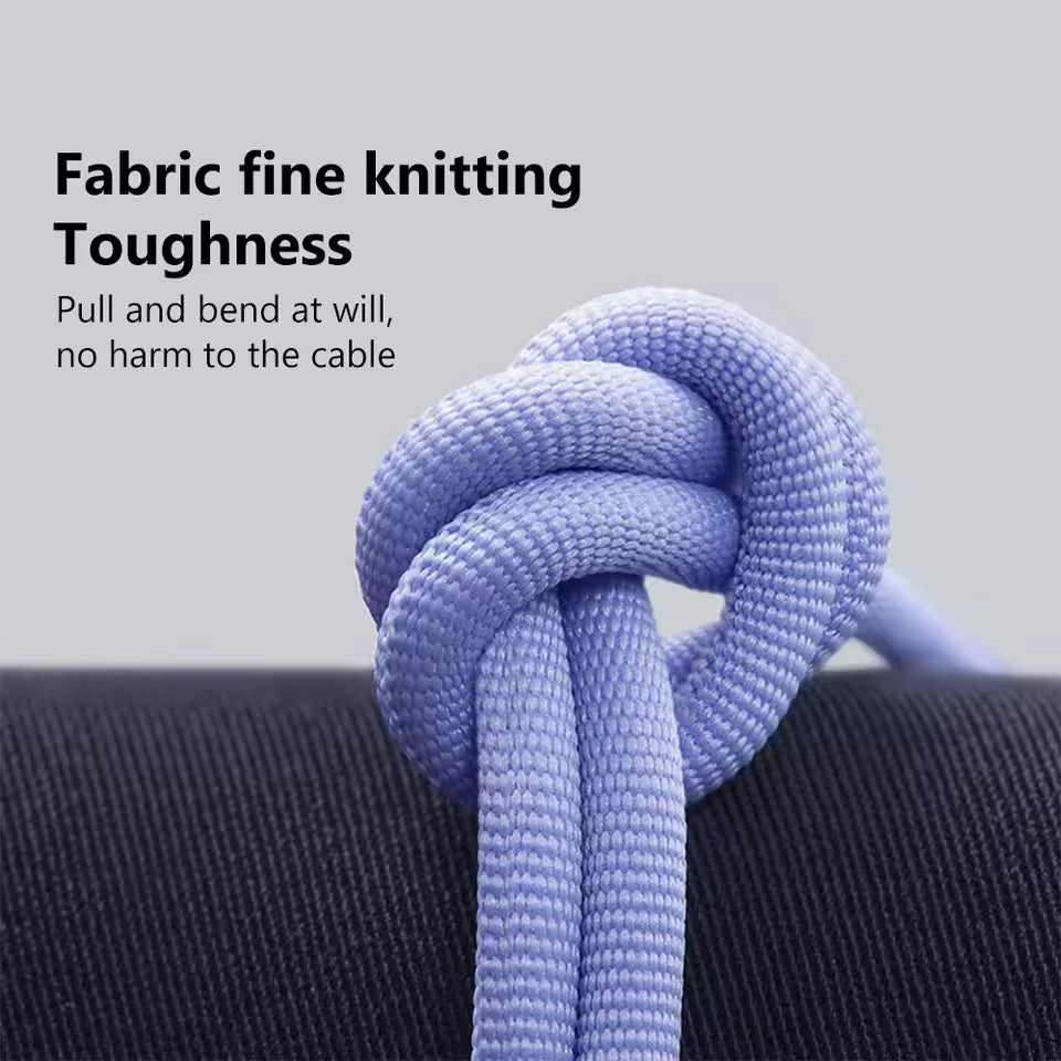 120W Nylon woven super fast charging data cable type-c mobile phone USB flash charging